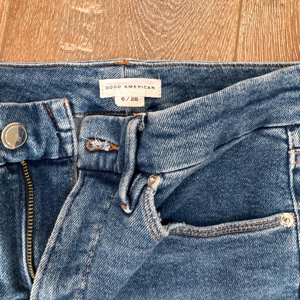 Good American High Rise Blue Denim Jeans